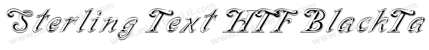 Sterling Text HTF BlackTa字体转换
